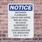 Signmission Methanol Flammable Liquid And OSHA Notice Sign, Plastic, 7in W x 10in L, 2PK OS-2PACK-NS-P-710-V-14205 - alternate 2